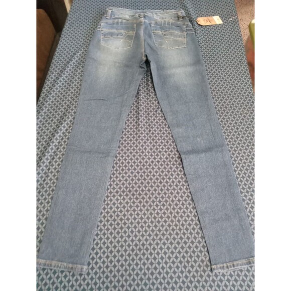 JEANS STRETCH DENIM PUSH UP  SIZE 13 WAIST 30 IN HX777 SZ13, SKINNY 2 BUTTONS - Picture 9 of 9